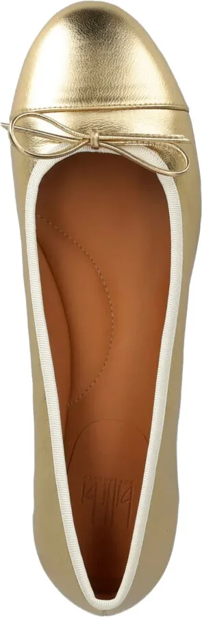 Bow-Detail Leather Ballet Flats - Image 4