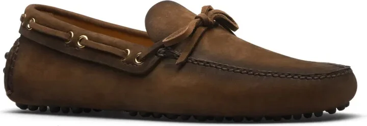 Bow-Detail Leather Boat Shoes - Image 2