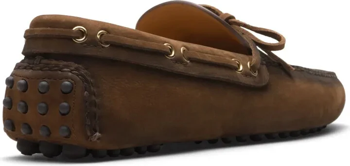 Bow-Detail Leather Boat Shoes - Image 3