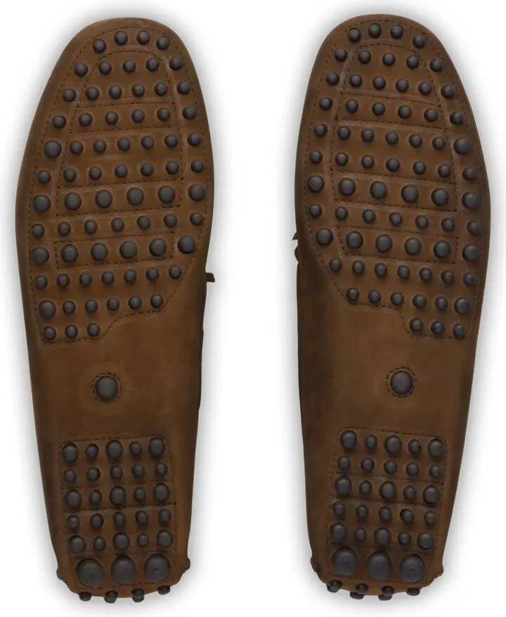 Bow-Detail Leather Boat Shoes - Image 5