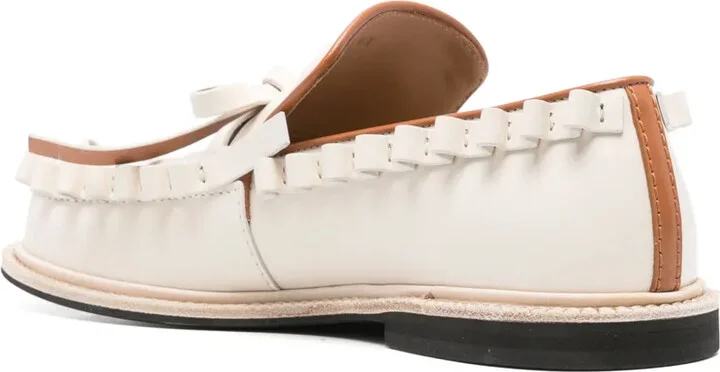 Bow-Detail Leather Loafers - Image 3