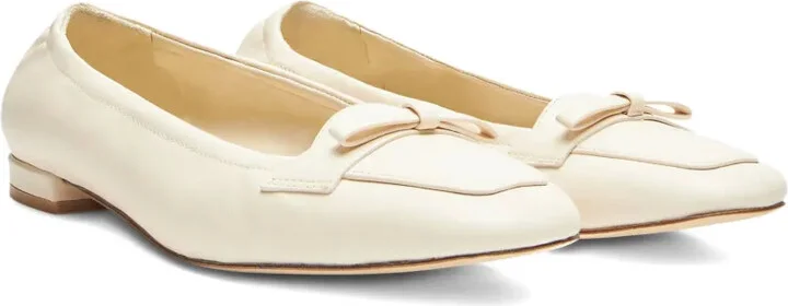 Bow-Detail Leather Loafers - Image 2