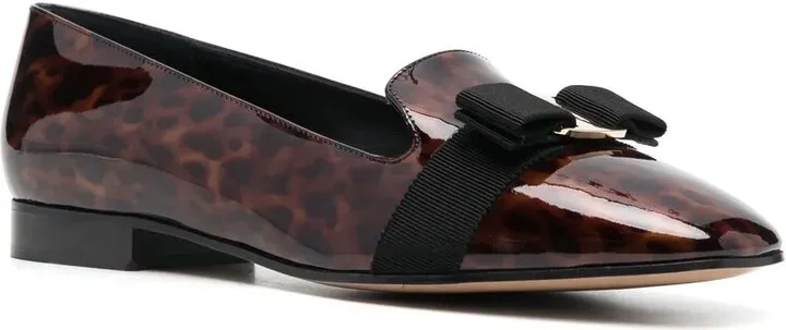 Bow-Detail Leather Loafers - Image 2