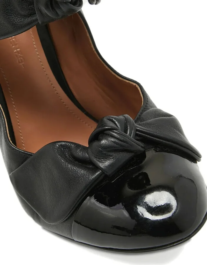 Bow-Detail Leather Pumps - Image 5
