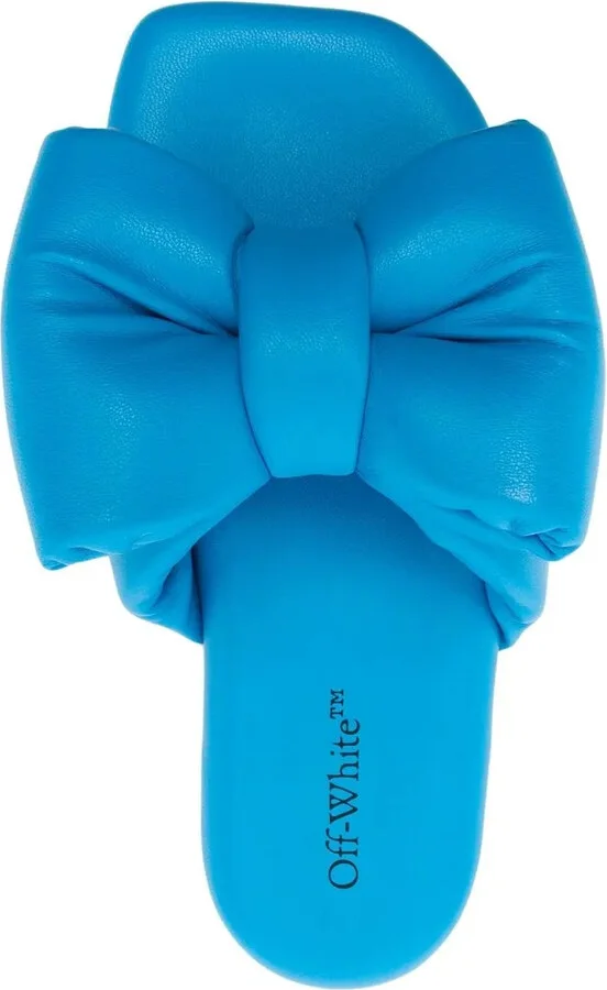 Bow-Detail Leather Sandals - Image 4