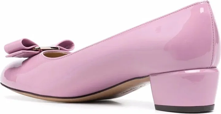Bow-Detail Logo-Plaque Pumps - Image 3