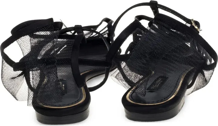 Bow-Detail Mesh Flat Sandals - Image 2
