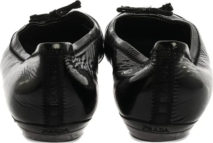Bow-Detail Patent-Leather Ballet Flats - Image 3