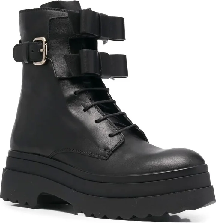Bow-Detail Platform Boots - Image 2
