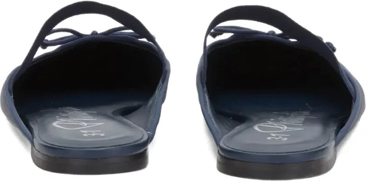 Bow-Detail Pleated Mules - Image 3