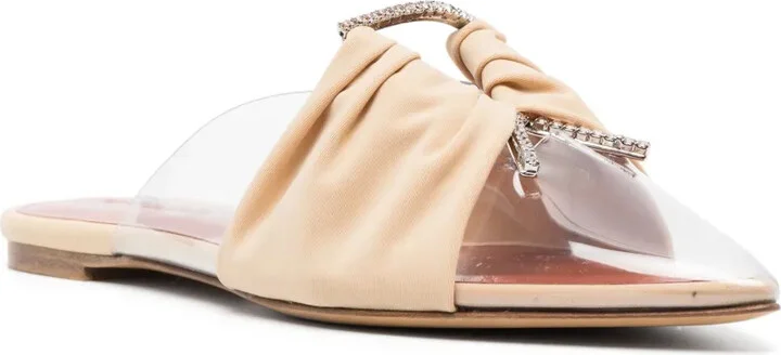 Bow-Detail Pointed Mules - Image 2