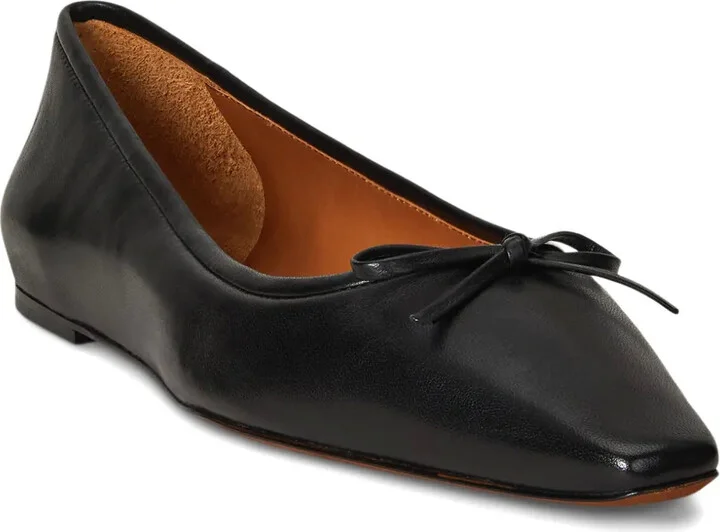 Bow-Detail Pointed-Toe Ballet Flats - Image 2