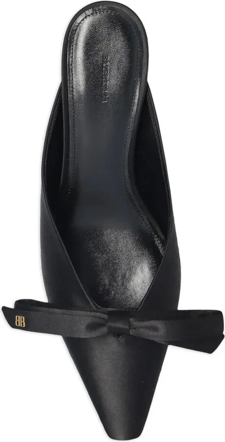 Bow-Detail Pointed-Toe Mules - Image 3