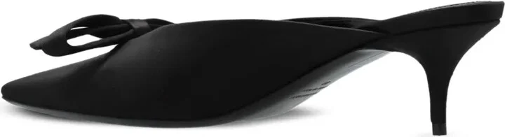Bow-Detail Pointed-Toe Mules - Image 4