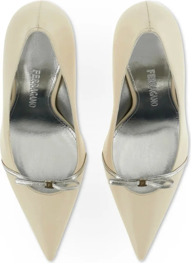 Bow-Detail Pointed-Toe Pumps - Image 4