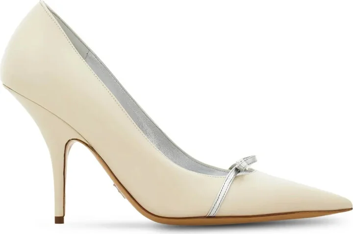 Bow-Detail Pointed-Toe Pumps