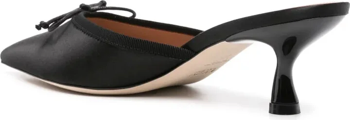 Bow-Detail Satin Mules - Image 3