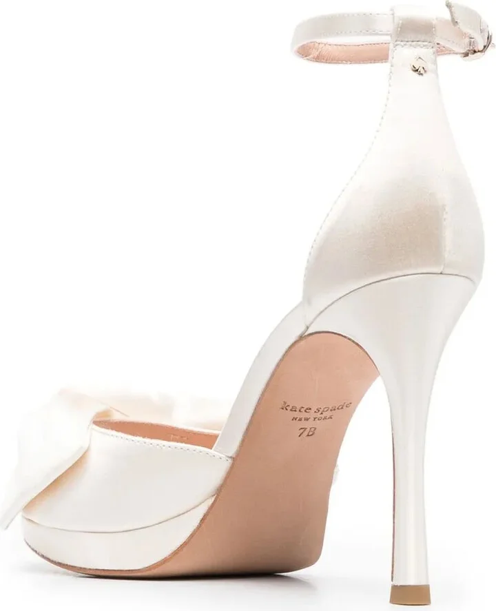 Bow-Detail Satin Sandals - Image 3