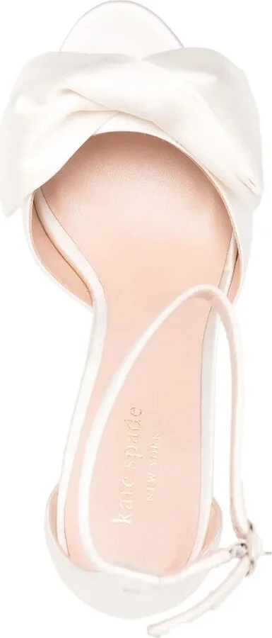 Bow-Detail Satin Sandals - Image 4