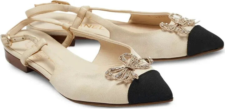 Bow-Detail Slingback Flats - Image 2