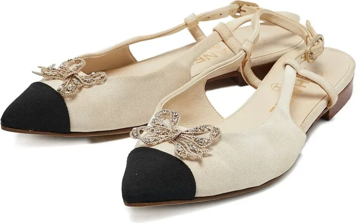 Bow-Detail Slingback Flats - Image 4