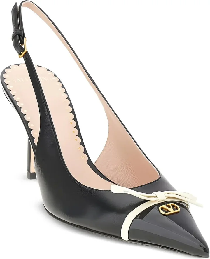 Bow-Detail Slingback Pumps - Image 2