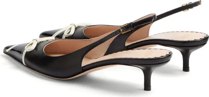 Bow-Detail Slingback Pumps - Image 3