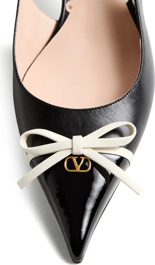 Bow-Detail Slingback Pumps - Image 4