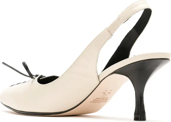 Bow Detail Slingback Pumps - Image 3