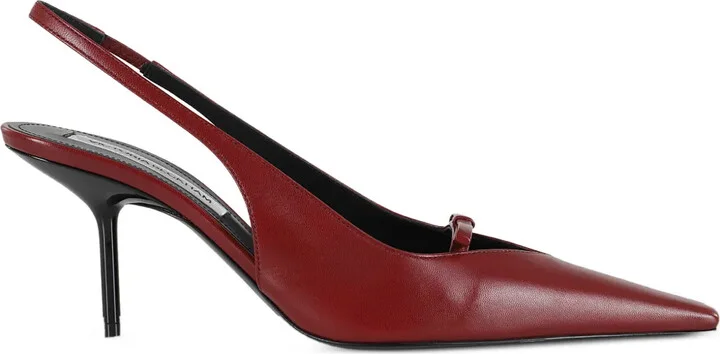 Bow-Detail Slingback Pumps