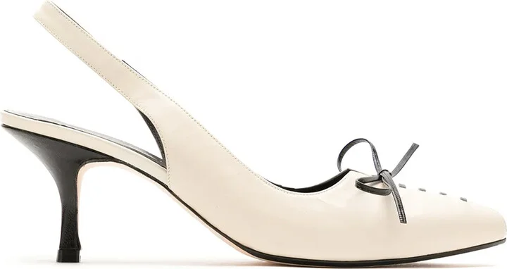 Bow Detail Slingback Pumps