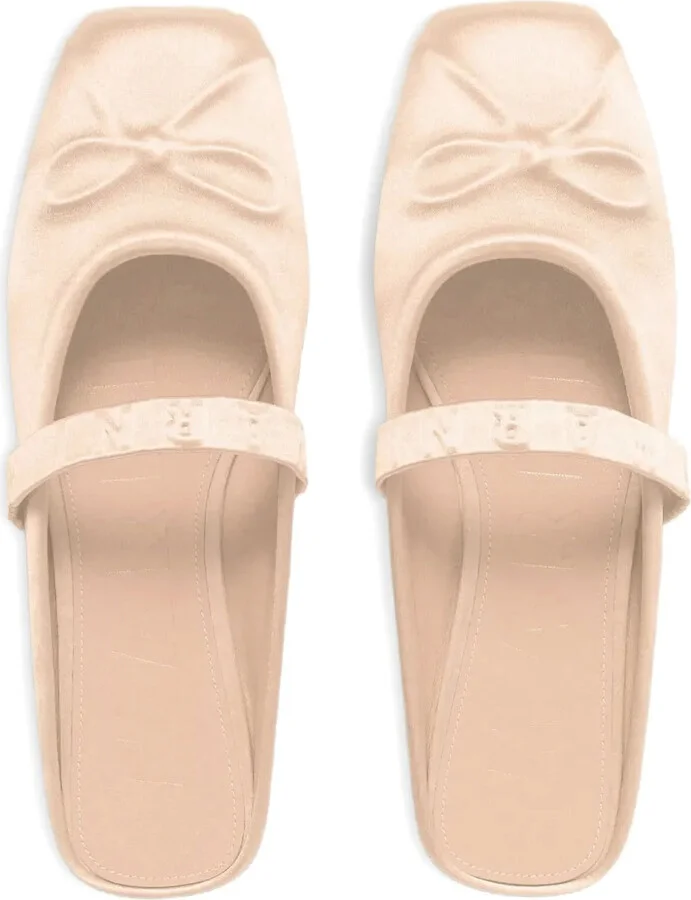 Bow-Detail Slip-On Ballet Flats - Image 4