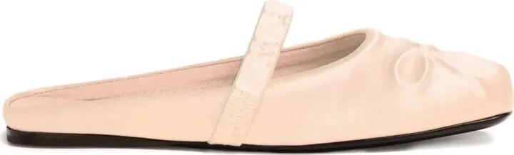 Bow-Detail Slip-On Ballet Flats