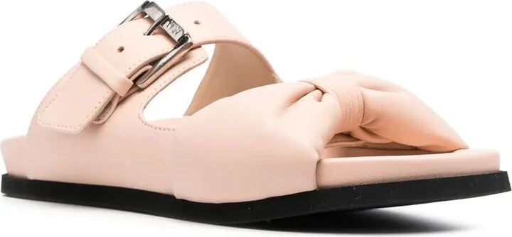 Bow Detail Strappy Slides - Image 2