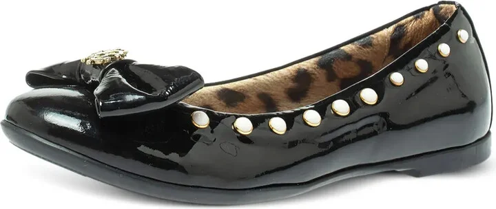 Bow-Detail Studded Ballet Flats - Image 2