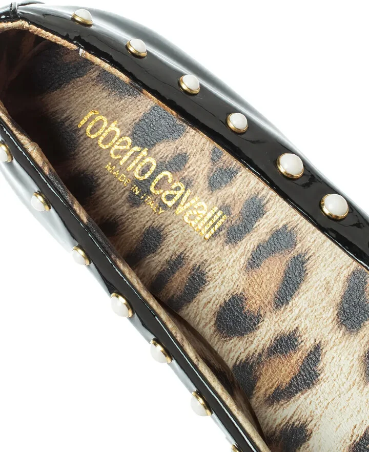 Bow-Detail Studded Ballet Flats - Image 5