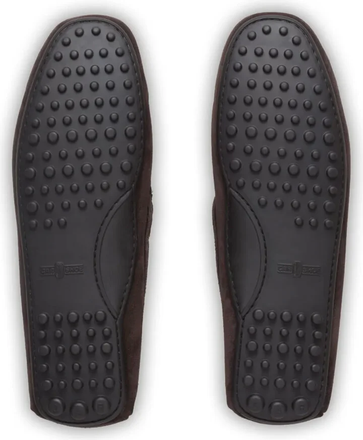 Bow-Detail Suede Driving Shoes - Image 5