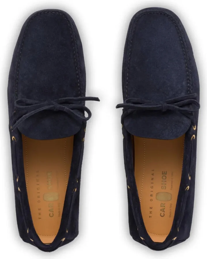 Bow-Detail Suede Driving Shoes - Image 4