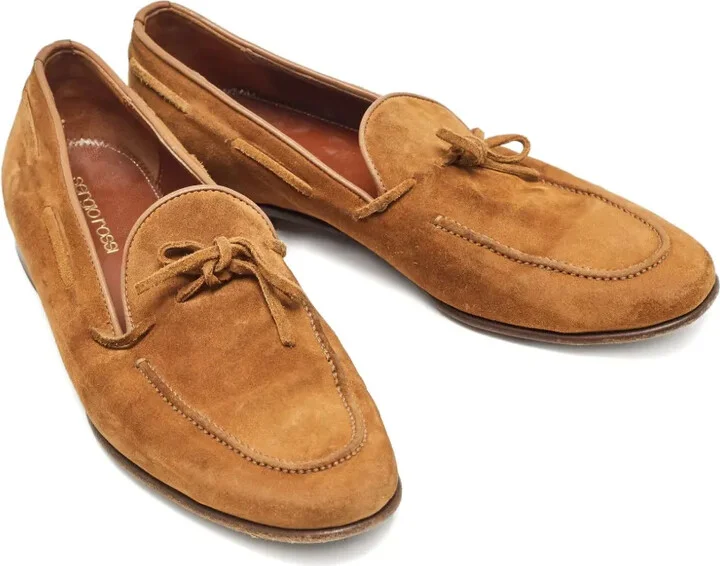 Bow-Detail Suede Loafers - Image 2
