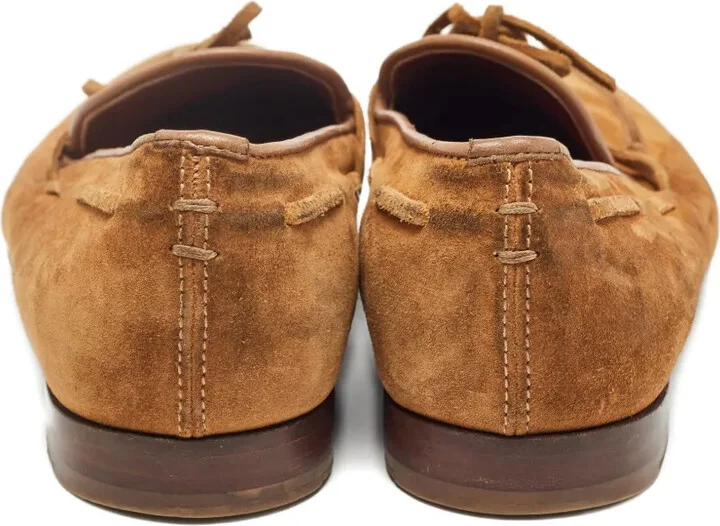 Bow-Detail Suede Loafers - Image 3