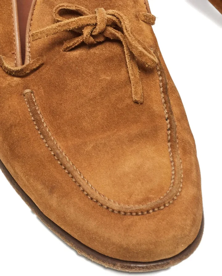 Bow-Detail Suede Loafers - Image 5