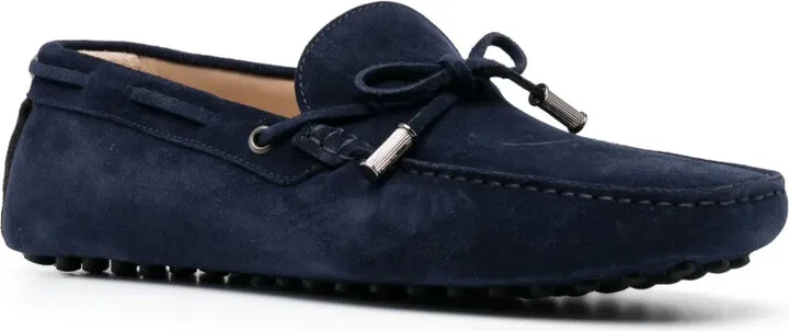 Bow-Detail Suede Loafers - Image 2