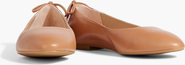 Bow-detailed leather ballet flats - Image 2