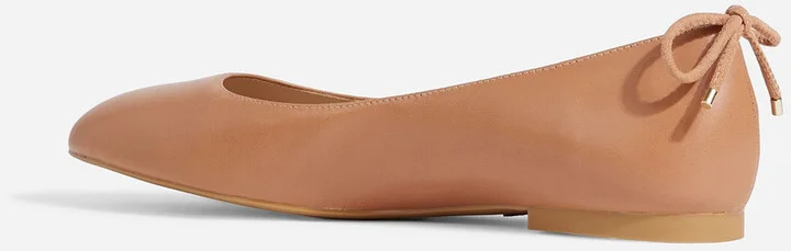 Bow-detailed leather ballet flats - Image 3