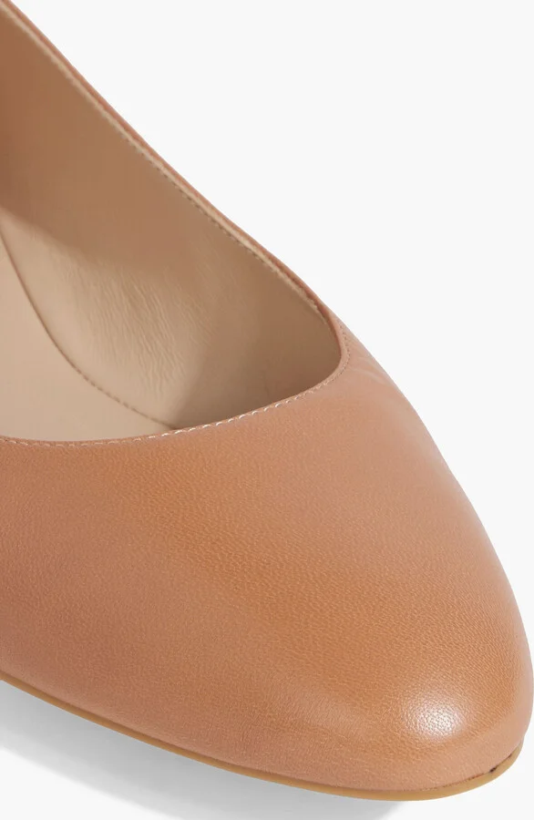 Bow-detailed leather ballet flats - Image 4