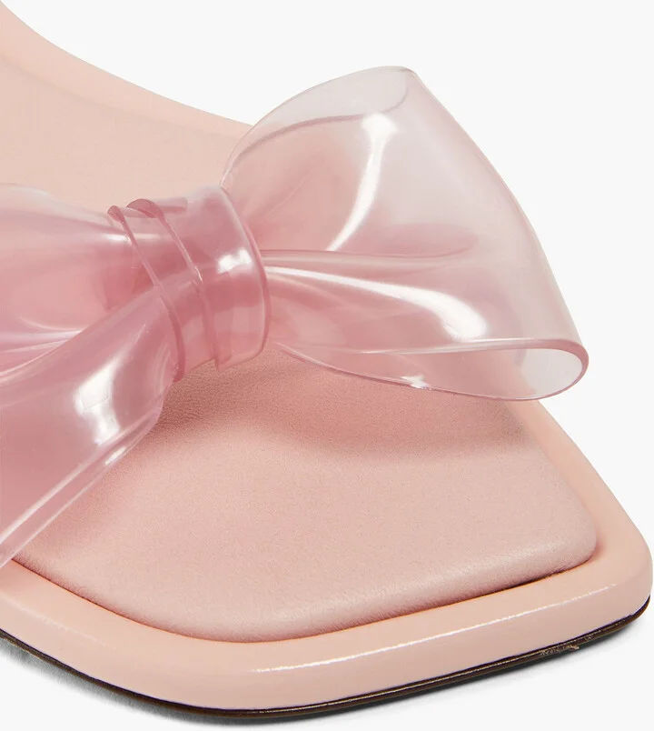 Bow-detailed PVC sandals - Image 4