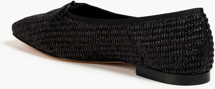 Bow-detailed raffia ballet flats - Image 3