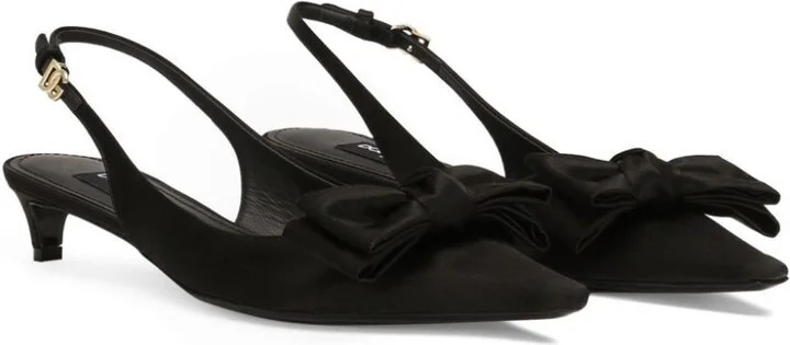 Bow-Detailed Slingback Pumps - Image 2
