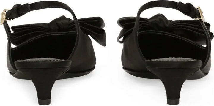Bow-Detailed Slingback Pumps - Image 3