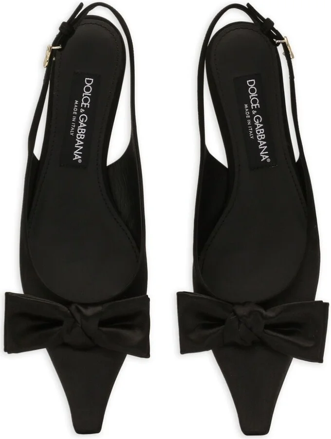 Bow-Detailed Slingback Pumps - Image 4